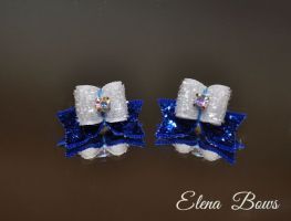 Glitter bows # 36